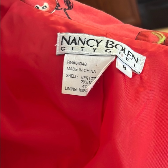 Vintage  Red Floral and Cherry lined blazer and skirt ❤️ - Picture 8 of 9